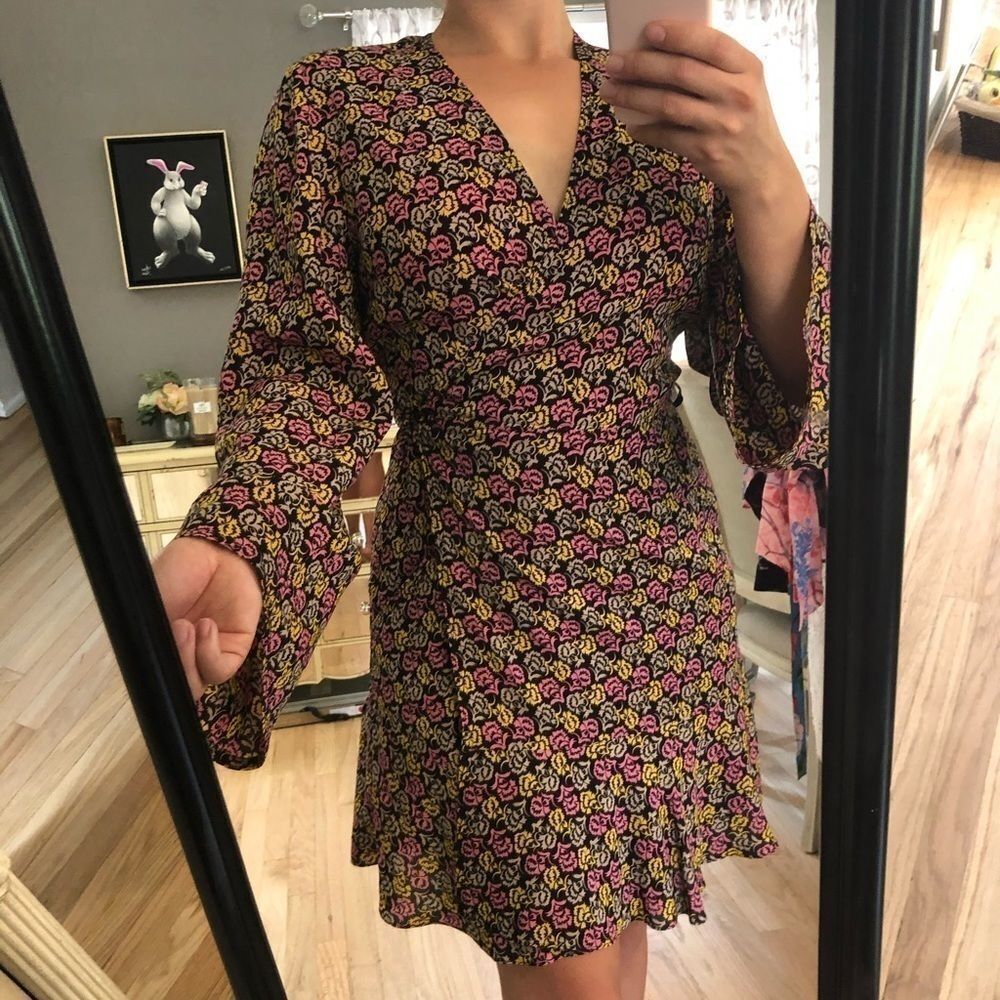 A.L.C Whitney Floral Wrap Dress